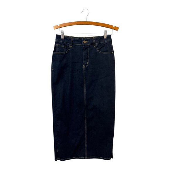 Heritage Denim Dresses & Skirts - Heritage Denim XS Midi Skirt Blue Denim Modest